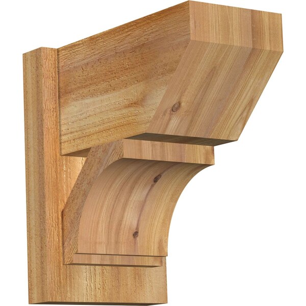 Ekena Millwork Imperial Slat Rough Sawn Outlooker, Western Red Cedar, 8"W x 14"D x 14"H OUT08X14X14IMP06RWR - main